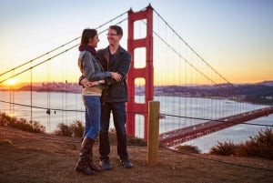 San Francisco: Professionel fotoshoot ved Golden Gate Bridge