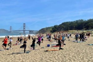 San Francisco: Silent Disco Yoga at Baker Beach
