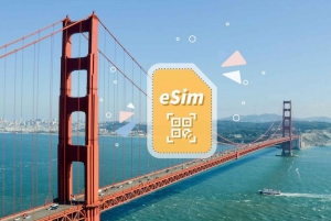 San Francisco: USA eSIM Roaming (Optional with Canada)