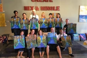 San Mateo: Experiencia Paint & Sip para Grupos Grandes