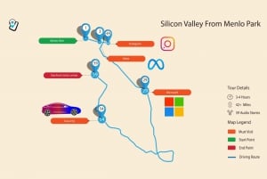 Vale do Silício: Explora os centros tecnológicos com um passeio de carro