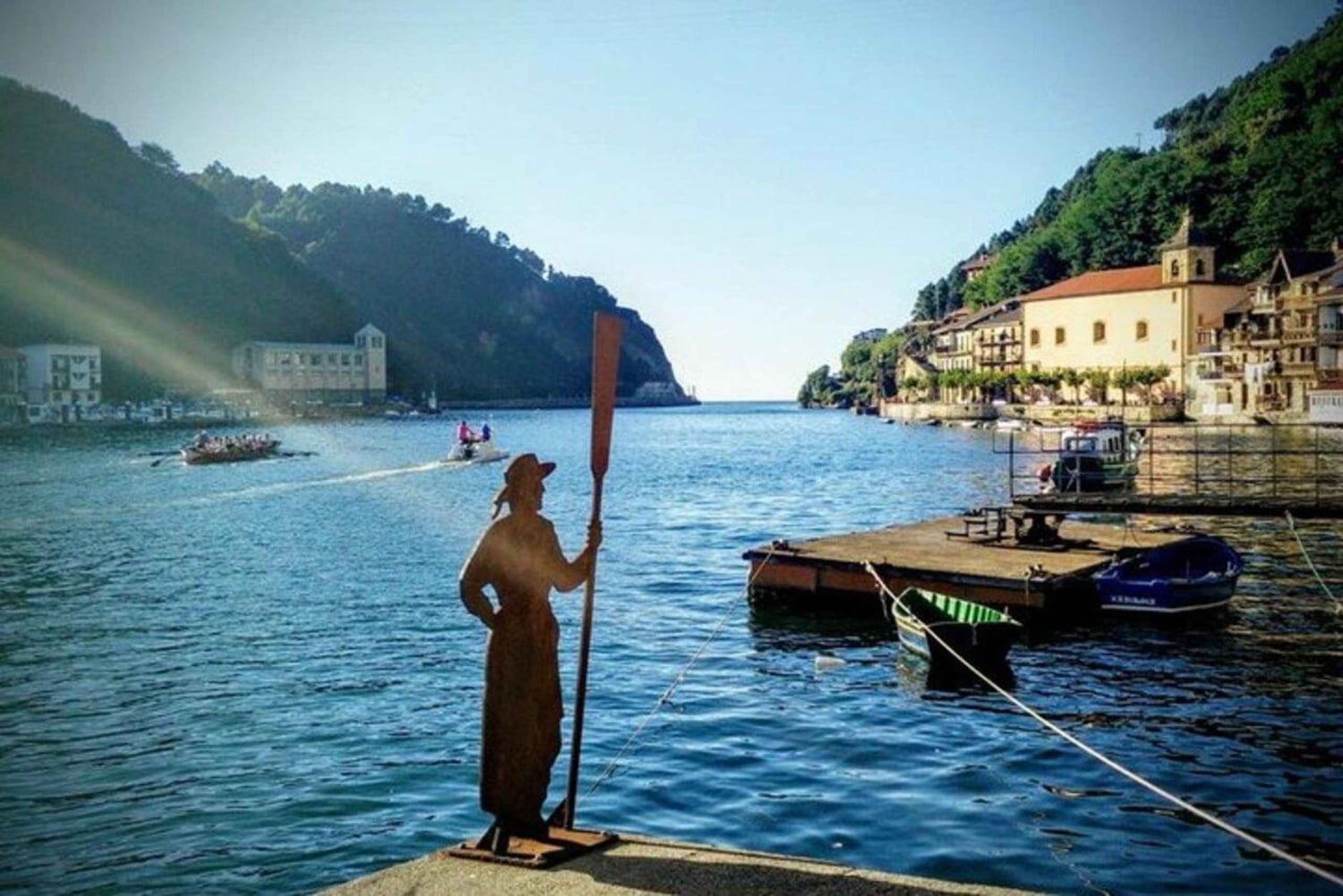 Vandring på Camino de Santiago i San Sebastian