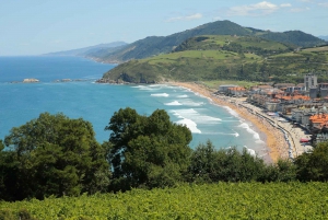 Zarautz, Getaria e Zumaia desde San Sebastián