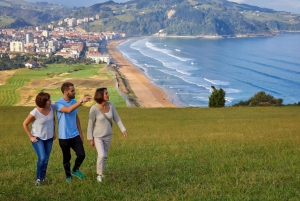 Zarautz, Getaria e Zumaia desde San Sebastián