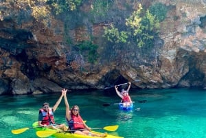 Grotterne i Porto Palermo: Kajak/SUP-tur med havudsigt over slottet