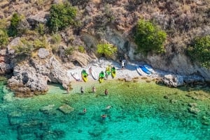 Grotterne i Porto Palermo: Kajak/SUP-tur med havudsigt over slottet