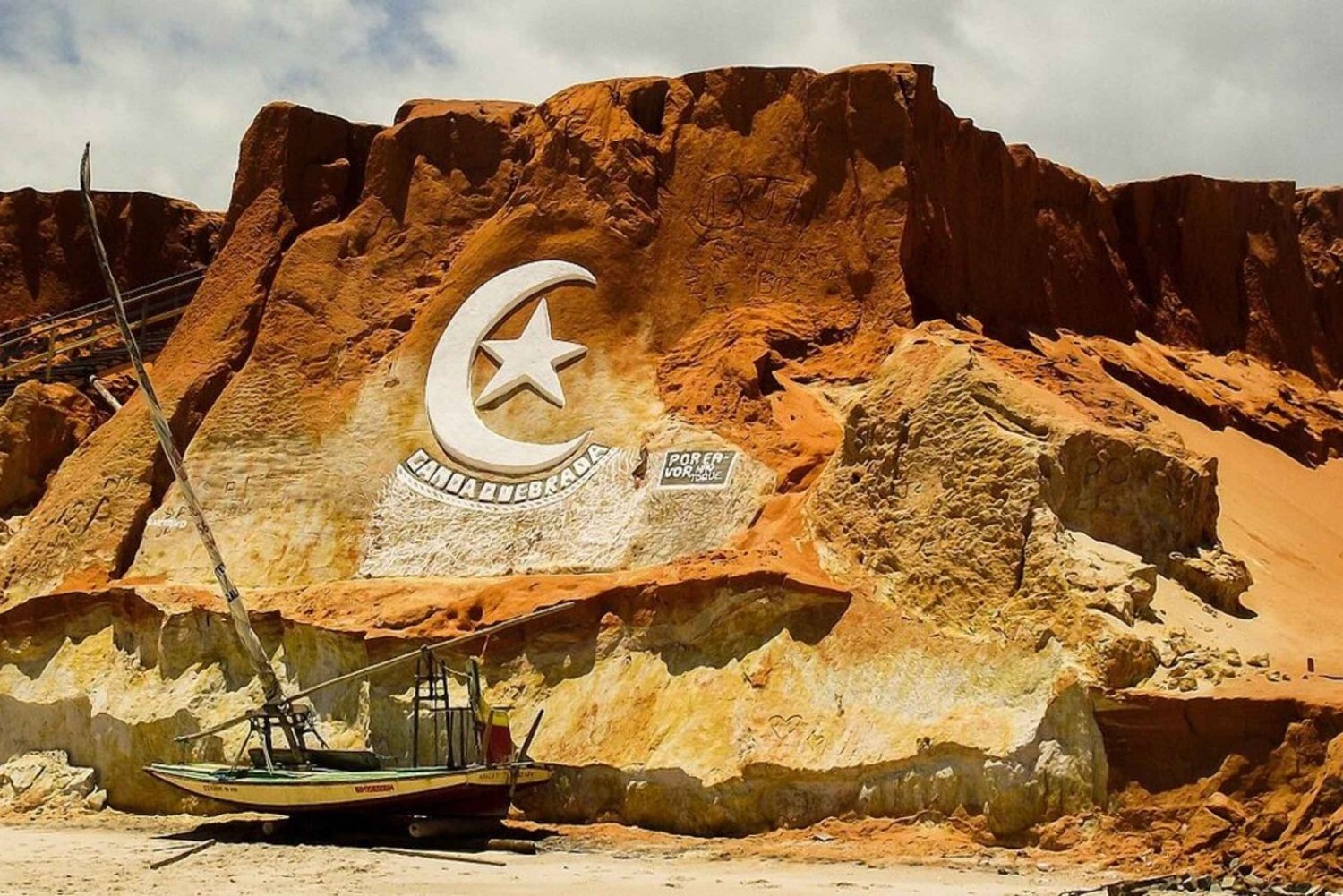 Från Fortaleza: Morro Branco, Fontes och stranden Canoa Quebrada