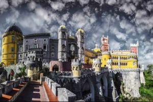 From Lisbon: Pena Palace, Regaleira, Sintra & Cascais Tour