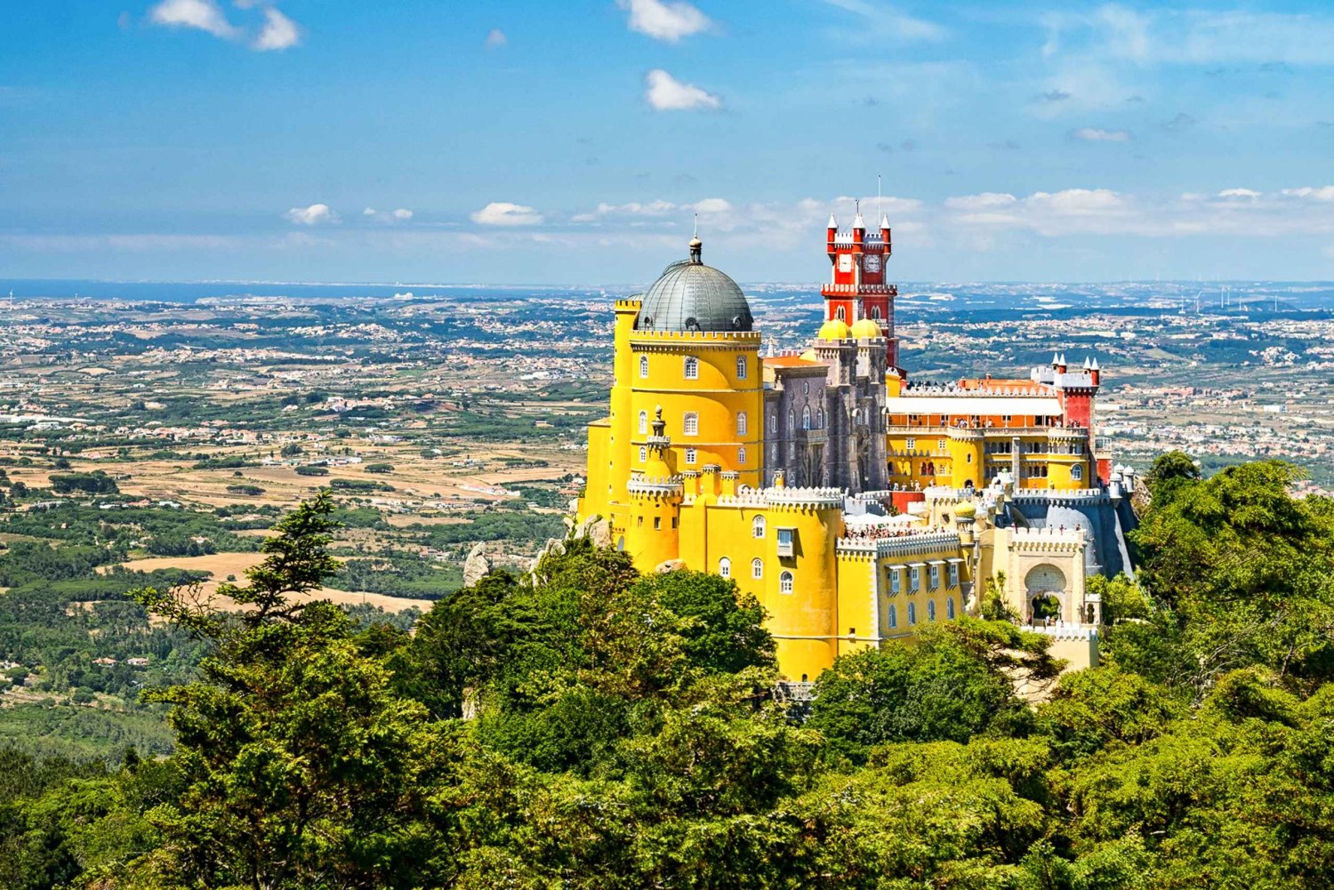 De Lisboa: Excursão guiada de bicicleta elétrica de dia inteiro entre Sintra e Cascais