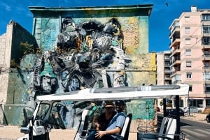 Lissabon: Gadekunstelskere med tuktuk