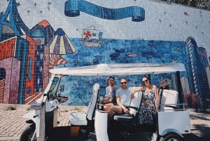 Lissabon: Gadekunstelskere med tuktuk