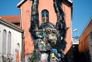 Lissabon: Gadekunstelskere med tuktuk