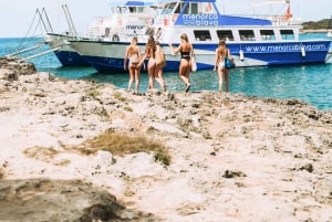 Menorca: Båttur til bukter og strender med valgfri paella