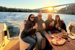 Porto: 6 Bridges Yacht Cruise med vin og snacks