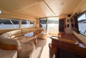 Porto: 6 Bridges Yacht Cruise med vin og snacks