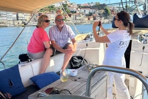 Porto: Charming Sailboat Cruise with Port Wine,Sunset Option