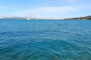 Porto Santo Stefano: La Caletta beach club - Cocktails under the umbrella