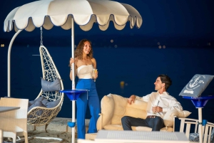 Porto Santo Stefano: La Caletta beach club - Cocktails under the umbrella