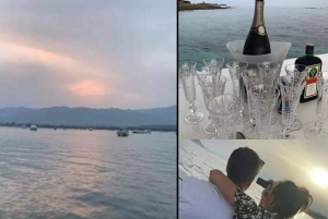 Porto-Vecchio: aperitif vid solnedgången till havs