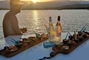 Porto-Vecchio: aperitif vid solnedgången till havs