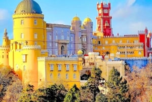 Privado Lisboa:Sintra>Quinta Regaleira>Pena Palace>Cascais