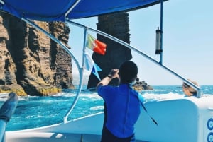 São Miguel: Passeio de Barco c/ Fundo de Vidro e Snorkel