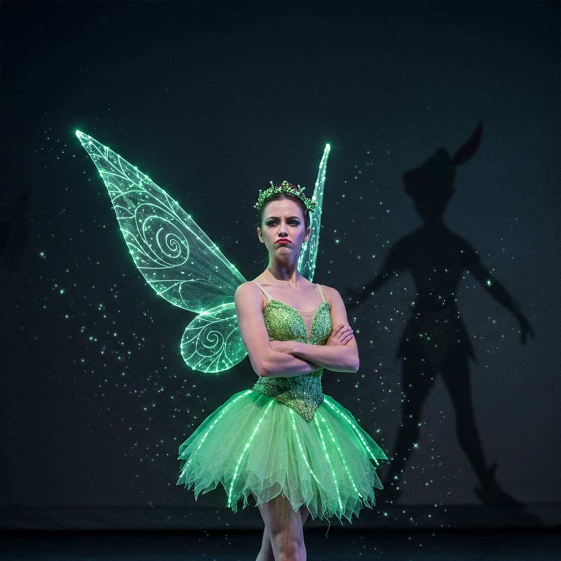Valojen Baletti: Peter Pan häikäisevässä esityksessä