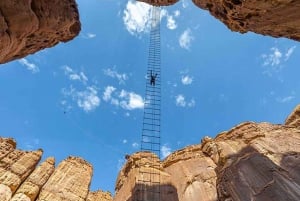 Climb up the new AlUla Stairway into the sky