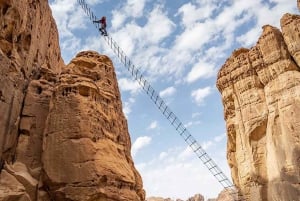 Climb up the new AlUla Stairway into the sky