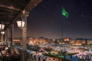 Diriyah: Distrito de Al-Turaif, Terraza y Cena de Al-Bujairi