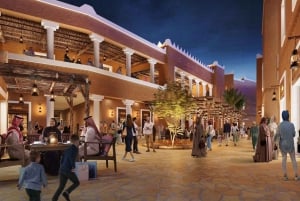 Diriyah: Distrito de Al-Turaif, terraço e jantar de Al-Bujairi