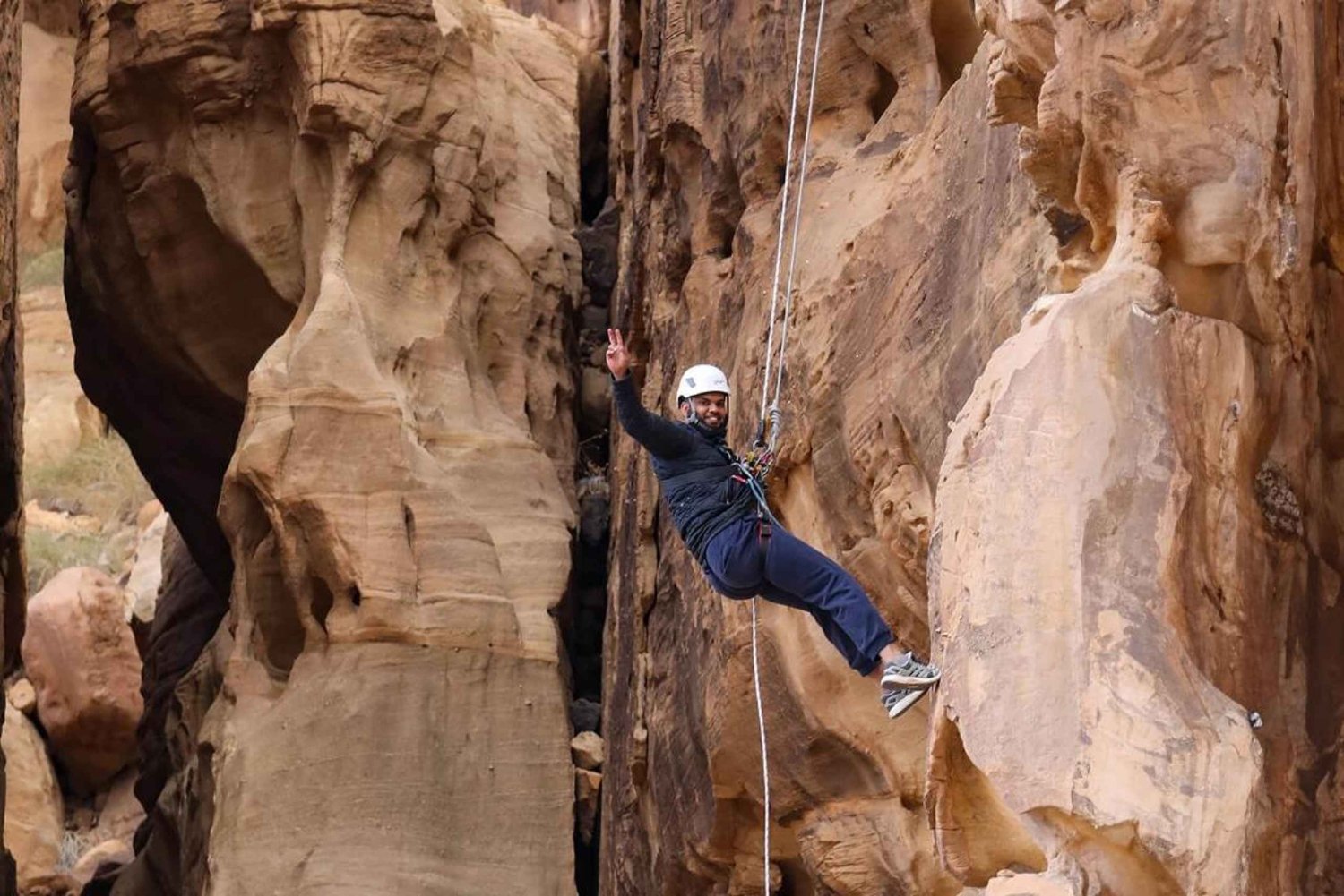 Explore AlUla from Above: A Rock Climbing Adventure