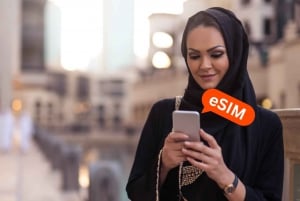 Från Riyadh: Saudiarabien eSIM Roaming Dataplan