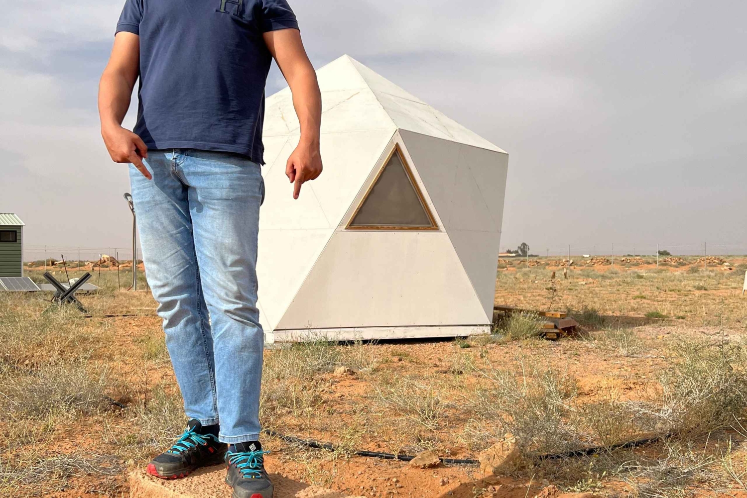 Hail: 2-Day Rammed Earth Workshop, Dome Stay, & Desert Hike