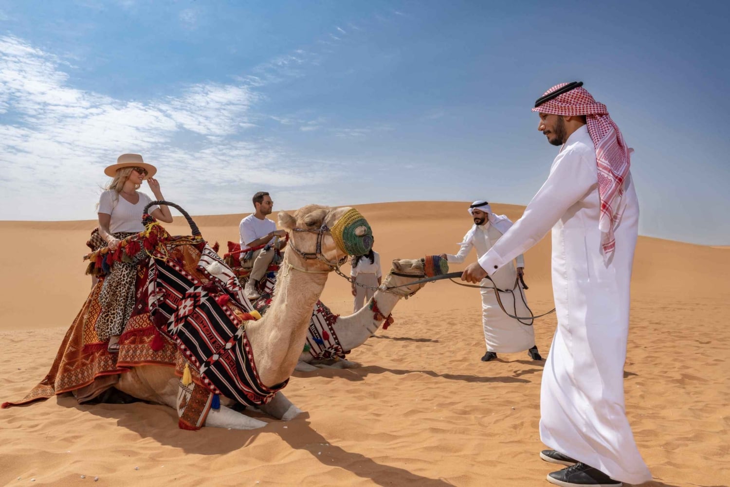 Esperienza nel campo del deserto del Parco nazionale a Riyadh