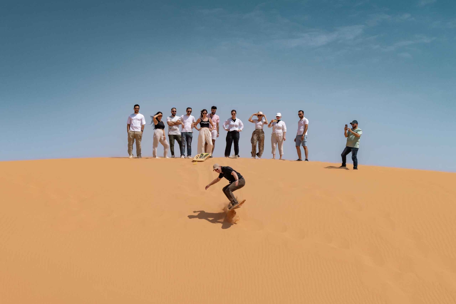Esperienza nel campo del deserto del Parco nazionale a Riyadh