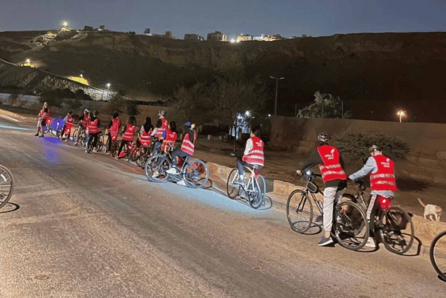 Riyadh: Evening Bike Tour in Wadi Hanifah, a Nature Escape