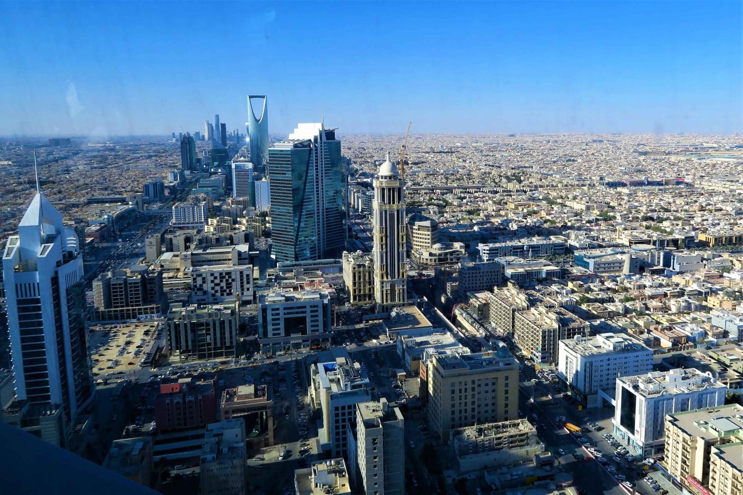 Riyadh: Kingdom Tower, Faisaliah Tower och Tahlia Street