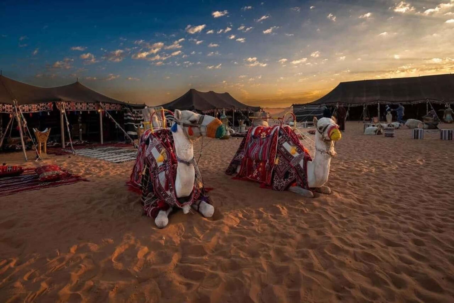 Delt reise i solnedgangen til verdens ende
