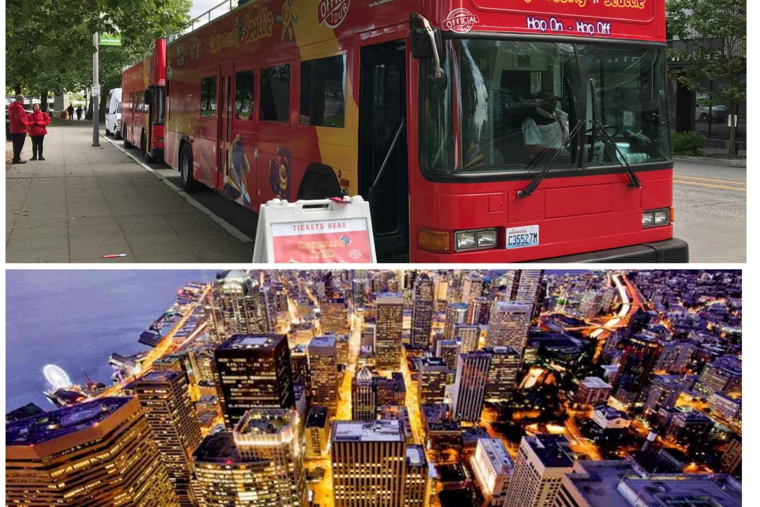 Seattle : visite en bus à arrêts multiples et observatoire Sky View