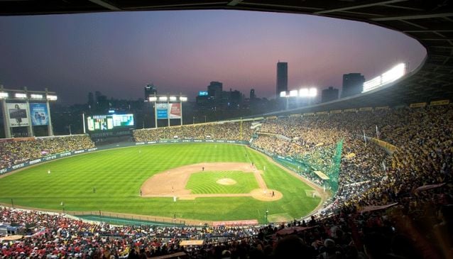 Baseball Game at Jamsil Sports Complex