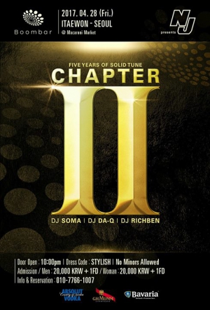 04 / 28 (FRI) 'Chapter Ⅱ' at BoomBar