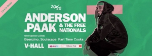 20/20 pres: Anderson .Paak & the Free Nationals at V-Hall