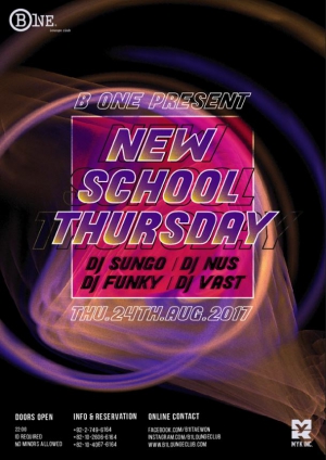 B One Presents New School Thursday