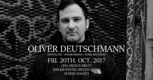 Oliver Deutschmann (Hotflush, Innervisions, Soma Records)