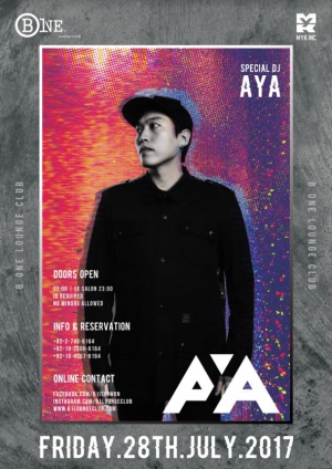 Special DJ AYA this Friday at B One Lounge Club