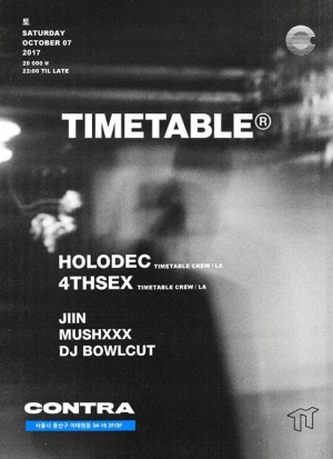 Timetable Crew Night w/ Holodec and 4thsex [LA / USA]
