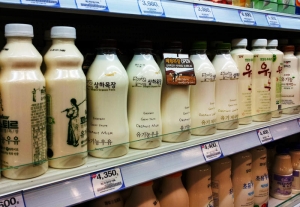 Korean milk bottles