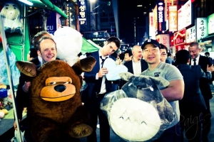 Showing Off The Winnings Of The Night