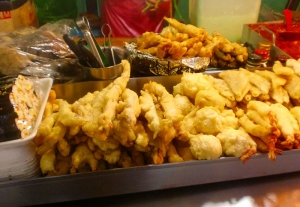 Typical Korean street food